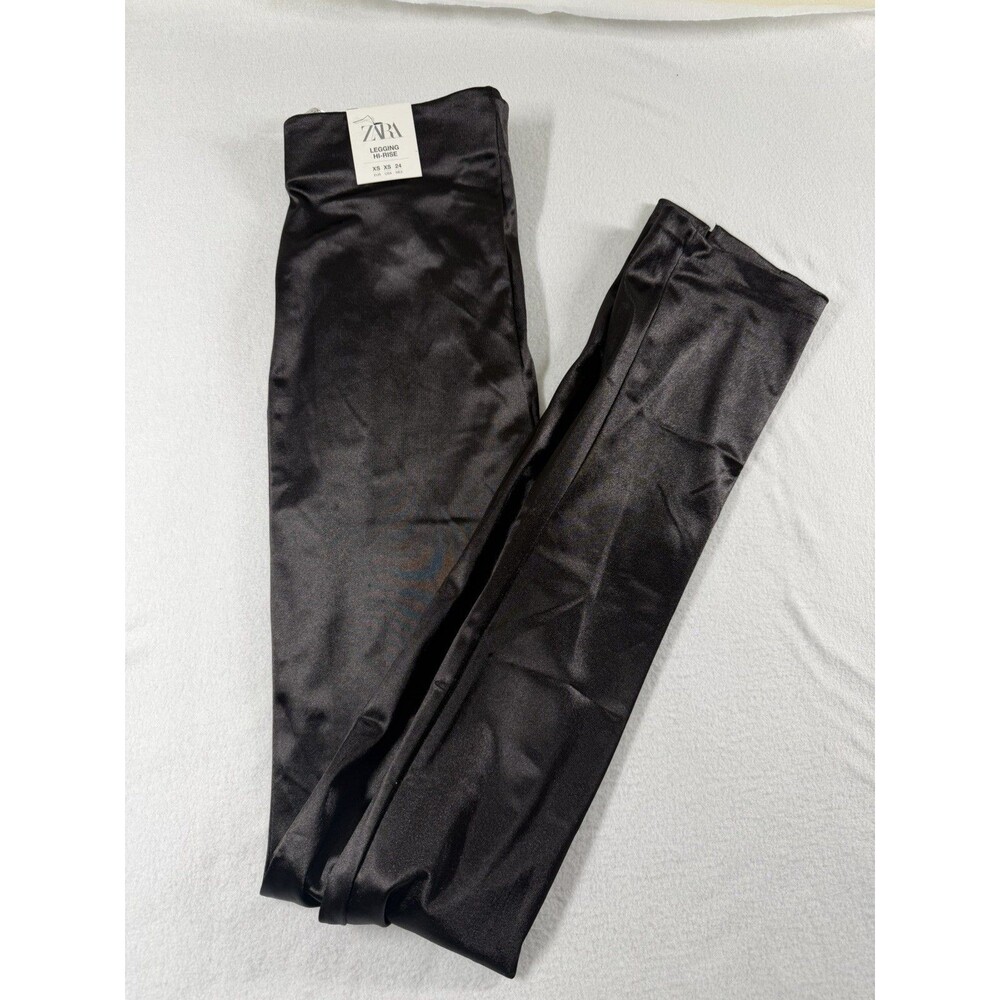 Zara Join Life Womens Black High-Rise Yoga Leggings Stretch Solid Size XS 544